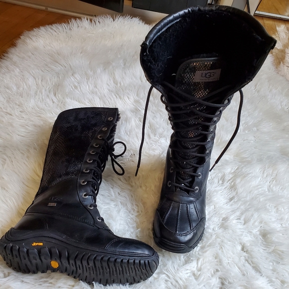 UGG Adirondack II Tall Exotic Velvet Snow Boots - Picture 2 of 7